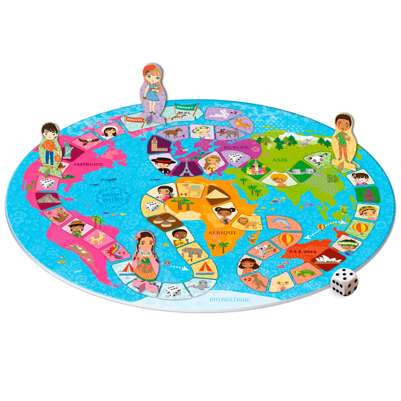 Minimiki Jeu de l’oie Découvre le monde dès 5 ans