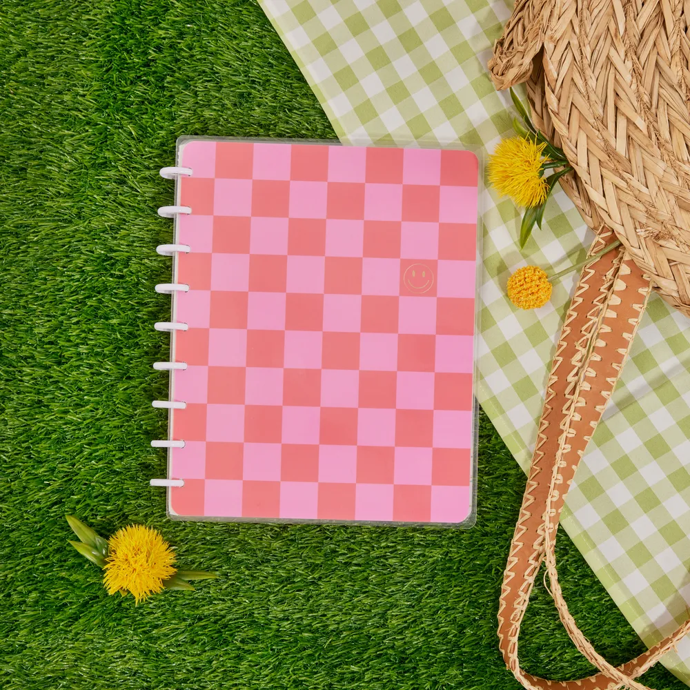 Happy Planner Checkered Brights Classic carnet 60 feuilles ligné pointillé