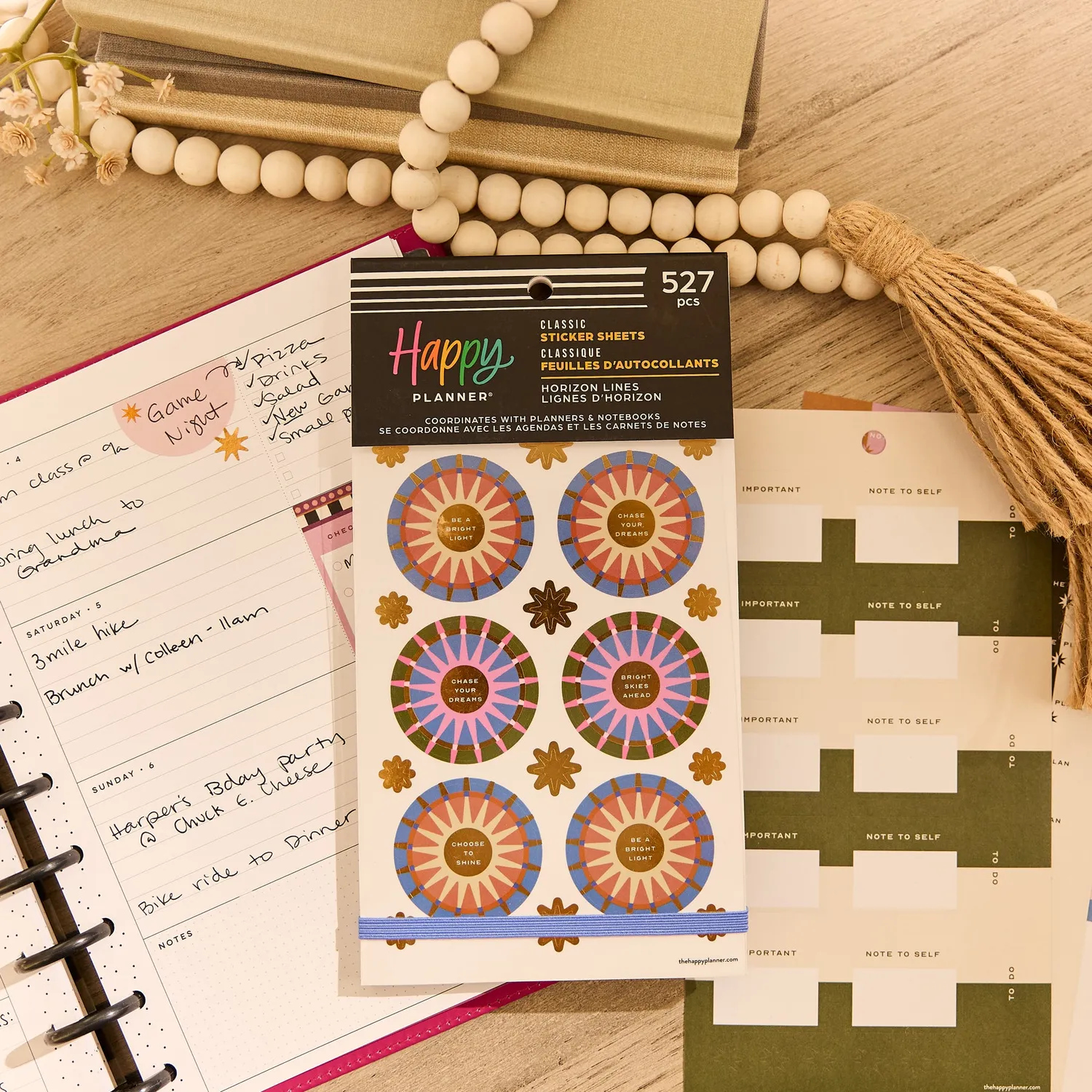 Me & my big ideas Happy Planner Horizon Lines lot stickers Classic