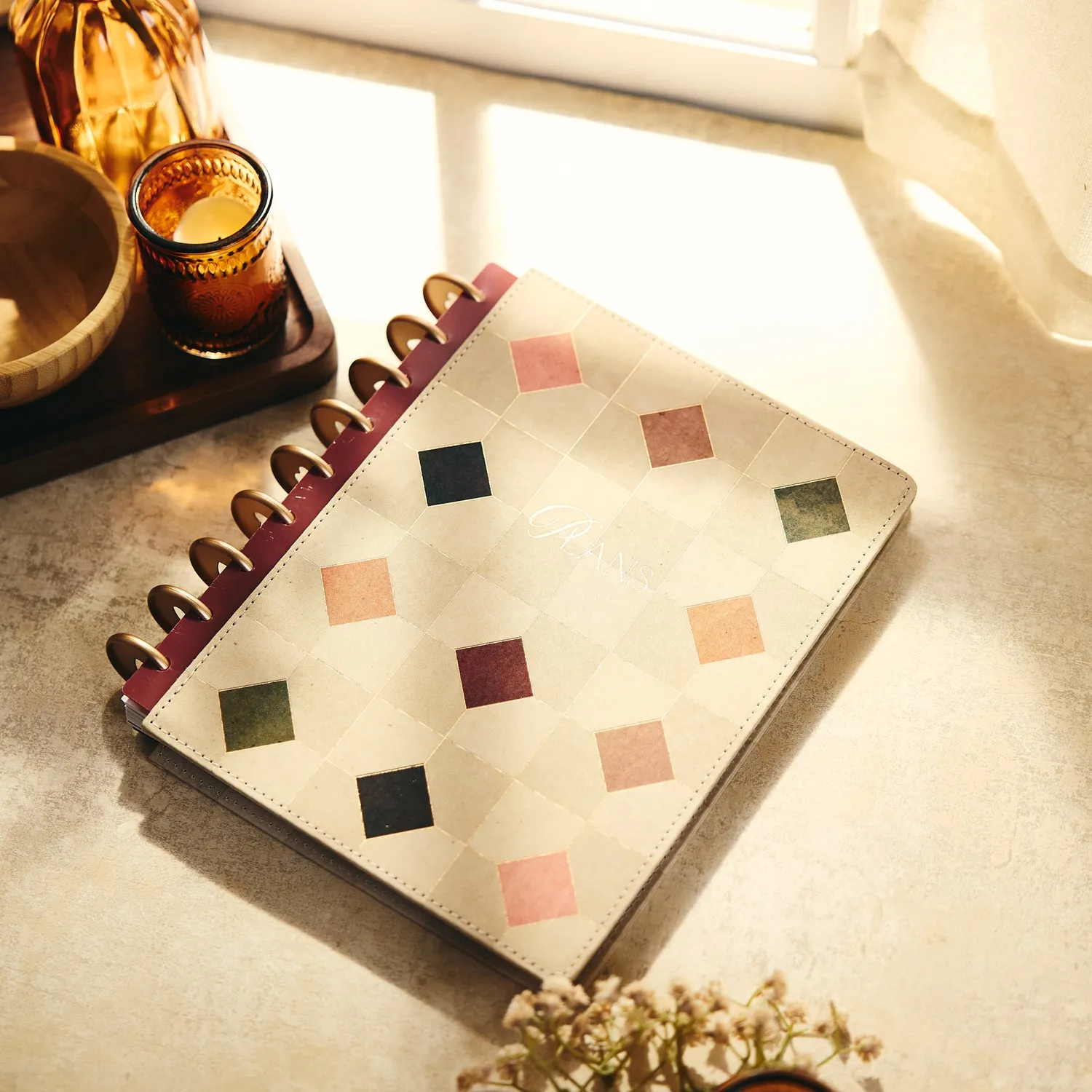 Happy Planner Amber & Oak 2027 agenda Classic dashboard 12 mois
