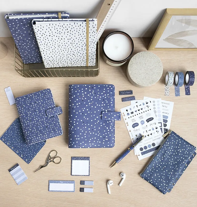 Filofax Indigo Pocket organiseur à anneaux simili cuir