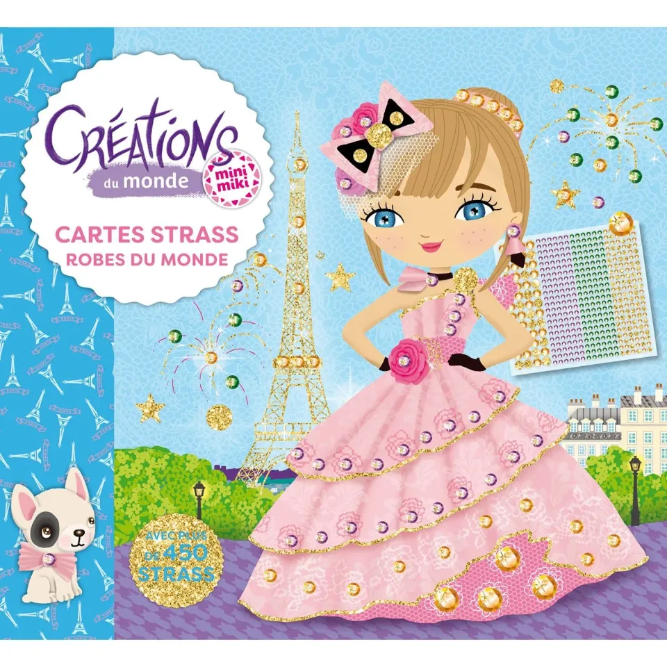 Frigobloc Minimiki Mes robes à strasser pochette 450 strass