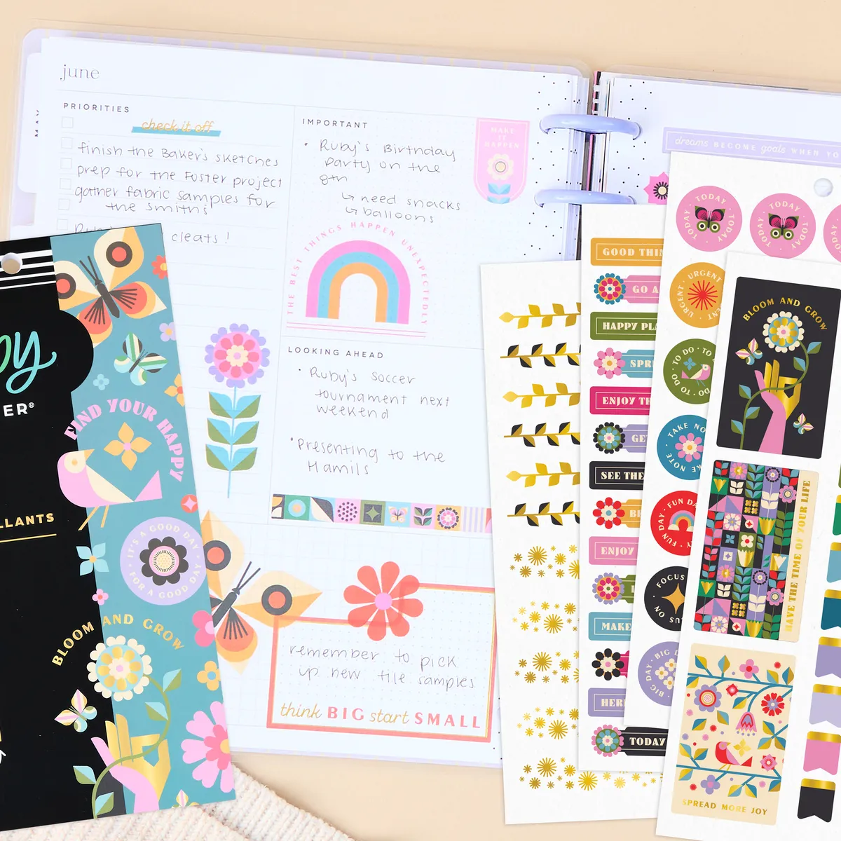 Happy Planner Mod Garden stickers value pack 928 autocollants