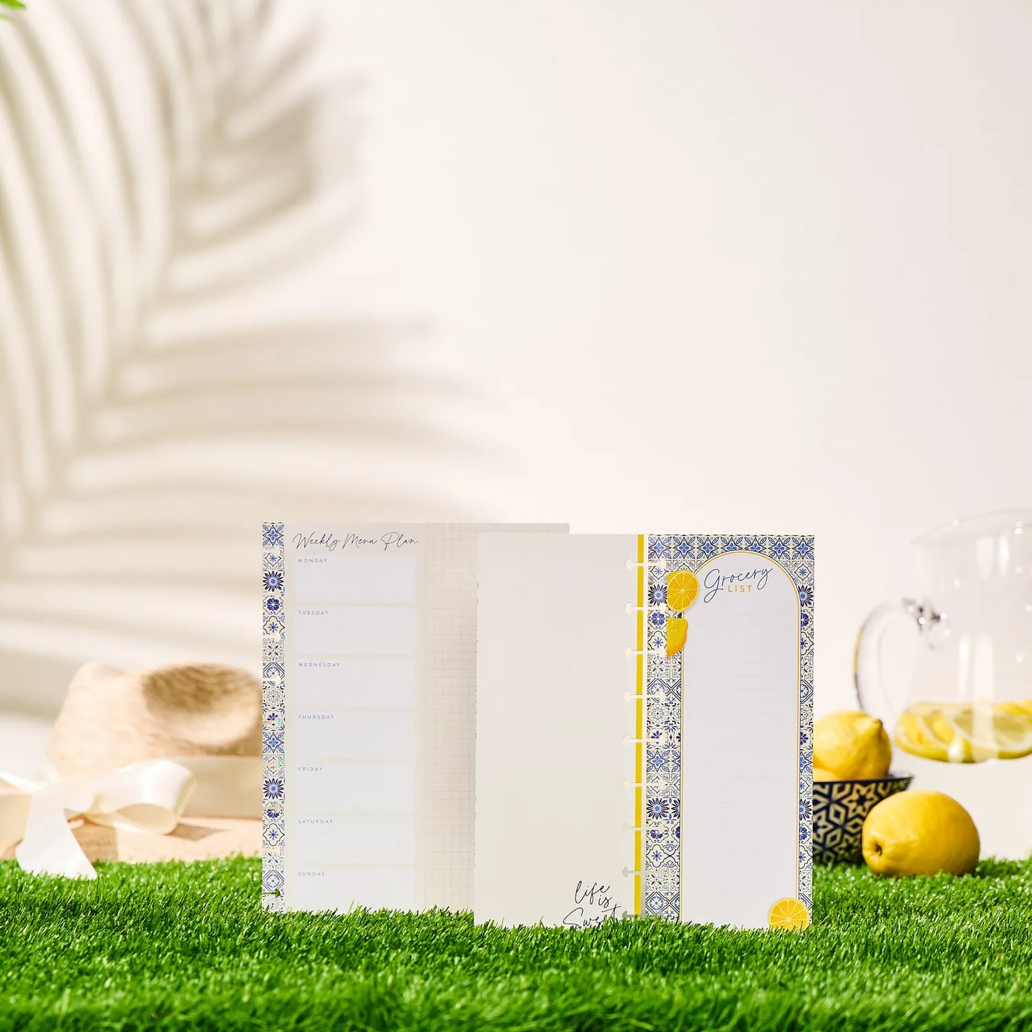 Me & my big ideas Happy Planner Tuscan Table recharge menus 40 feuilles