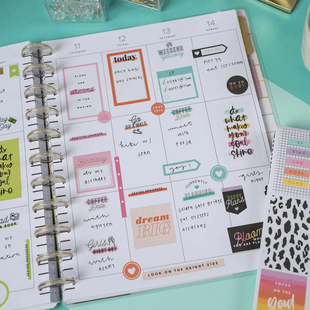 Happy Planner Happy Plans Value Pack stickers 30 feuilles couleur