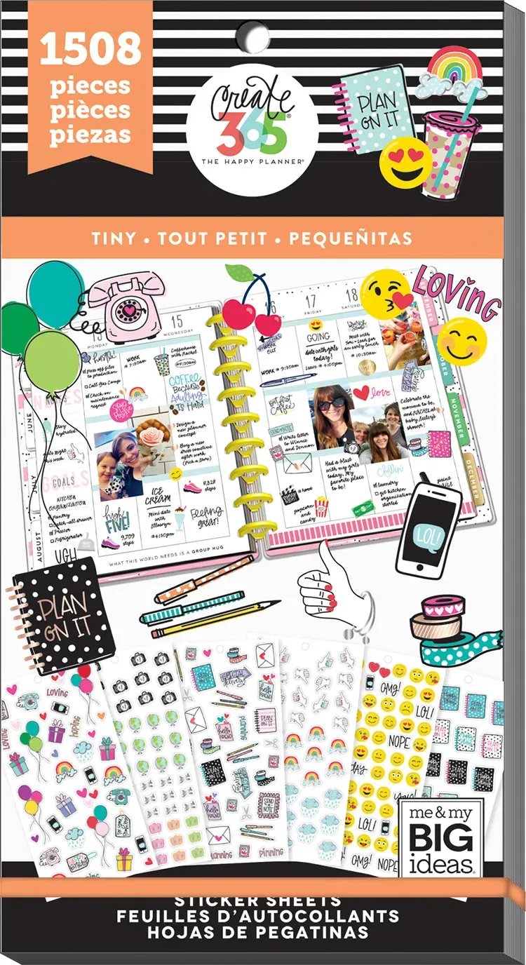Happy Planner Tiny Icons stickers 1508 mini-icônes