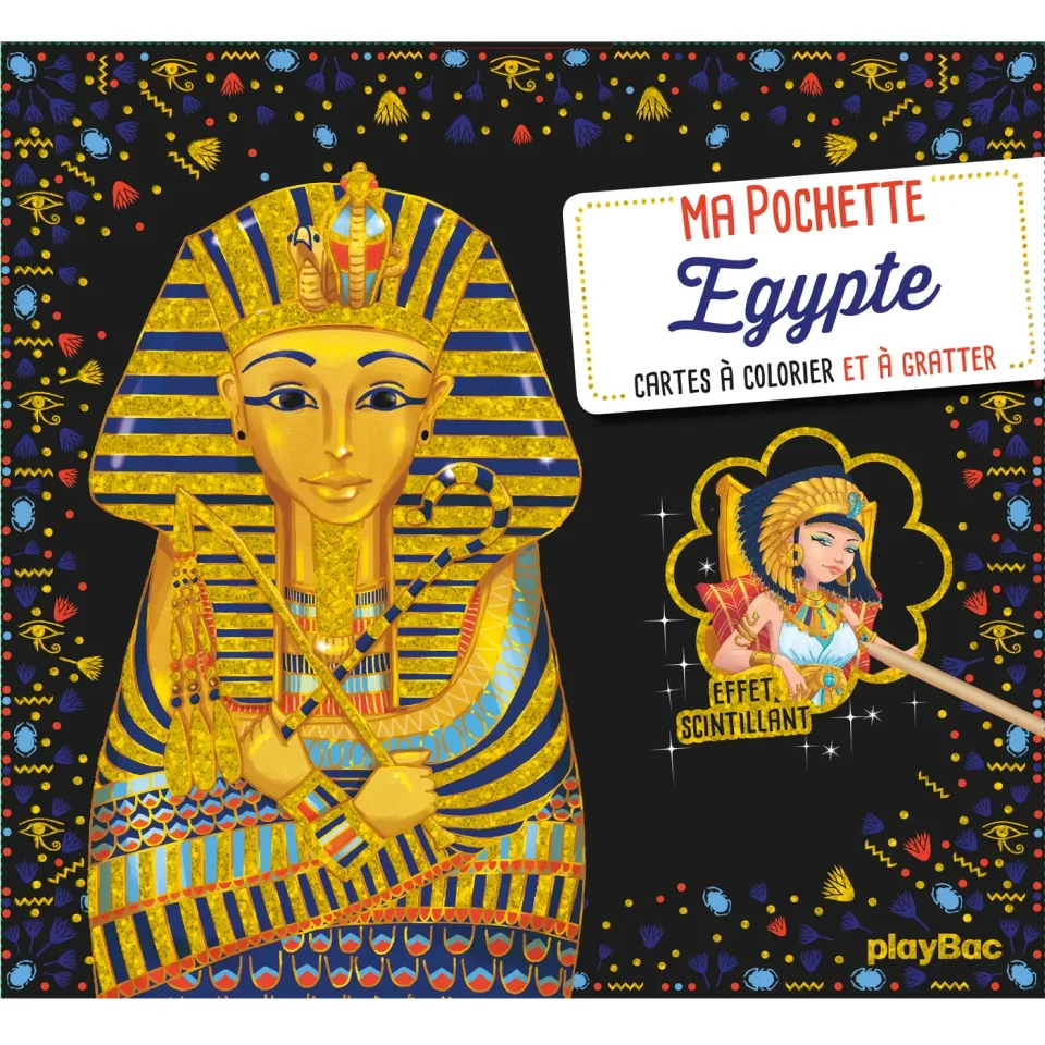 Frigobloc Ma pochette Egypte cartes à gratter loisir créatif