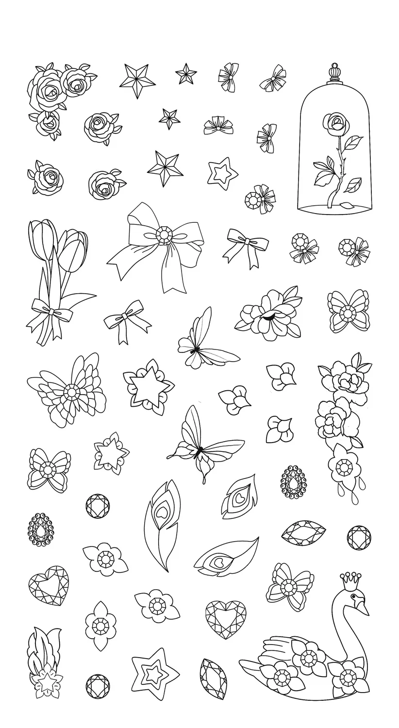 Frigobloc Strass et coloriages Ballerines cahier coloriage strass