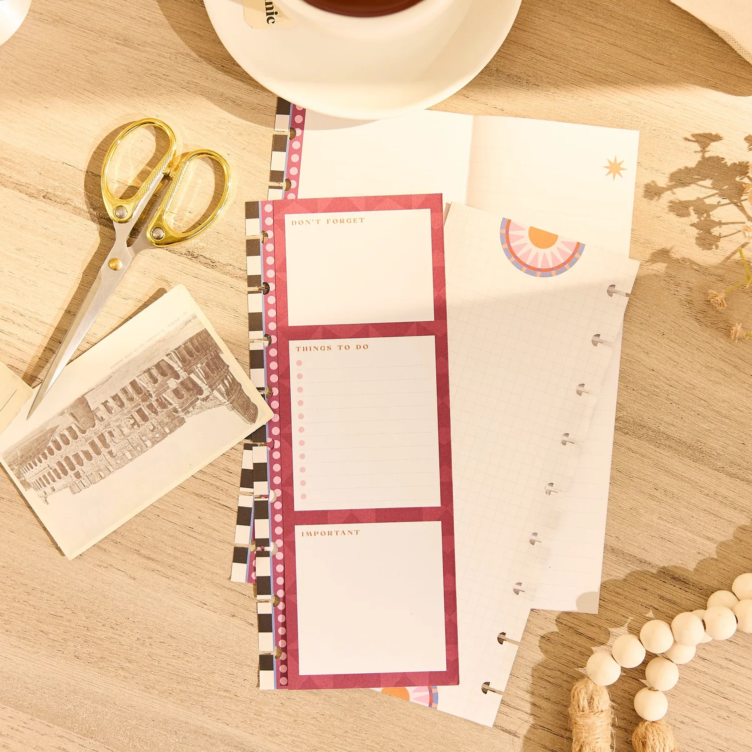 Happy Planner Horizon Lines recharge classic 40 feuilles pointillées