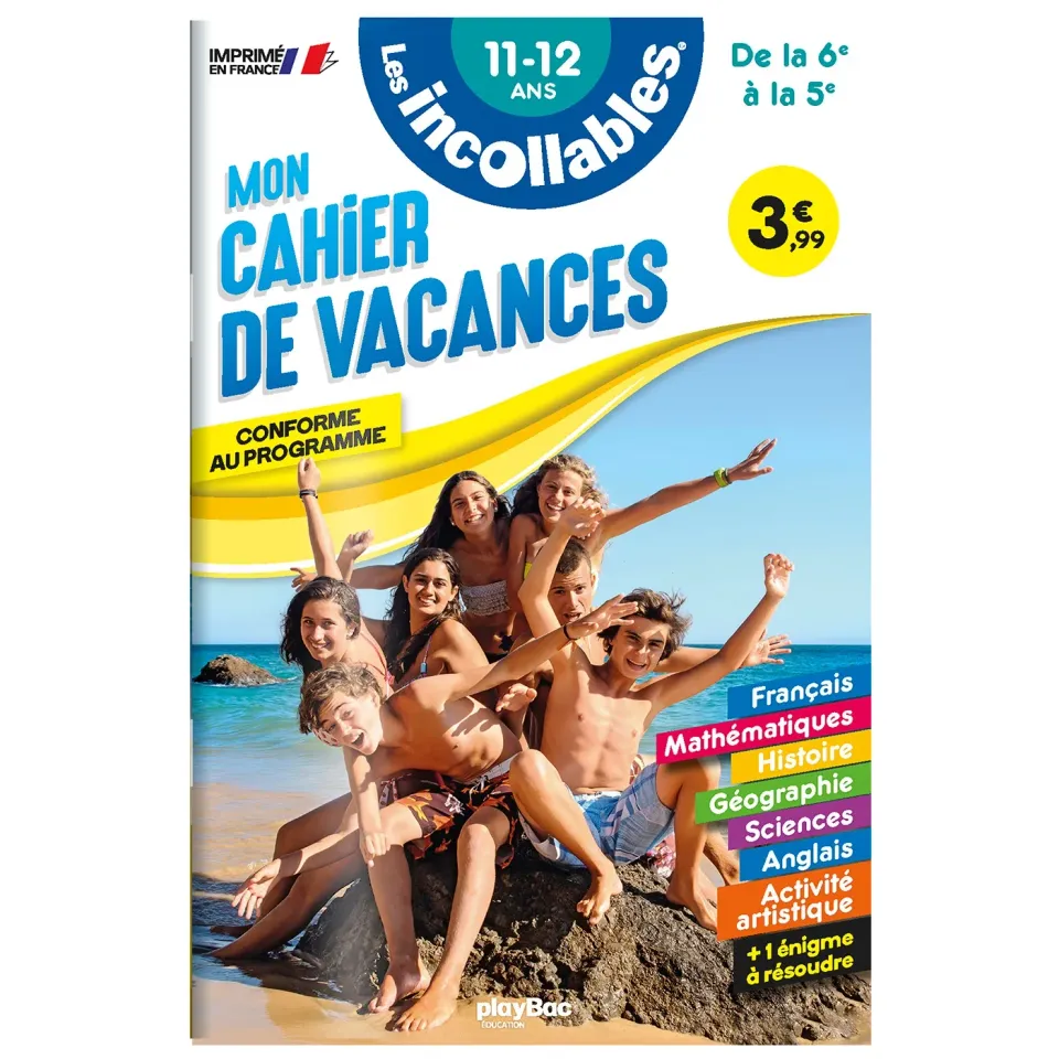 Les Incollables cahier de vacances 6e à 5e 11-12 ans 2026