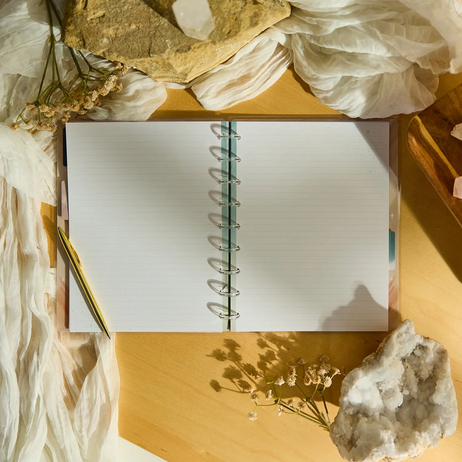 Happy Planner Starlit Glow carnet pointillé ligné classic céleste