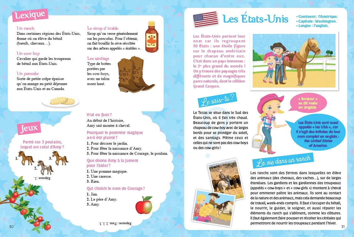 Minimiki Le joli poulain d'Amy livre dès 6 ans ranch