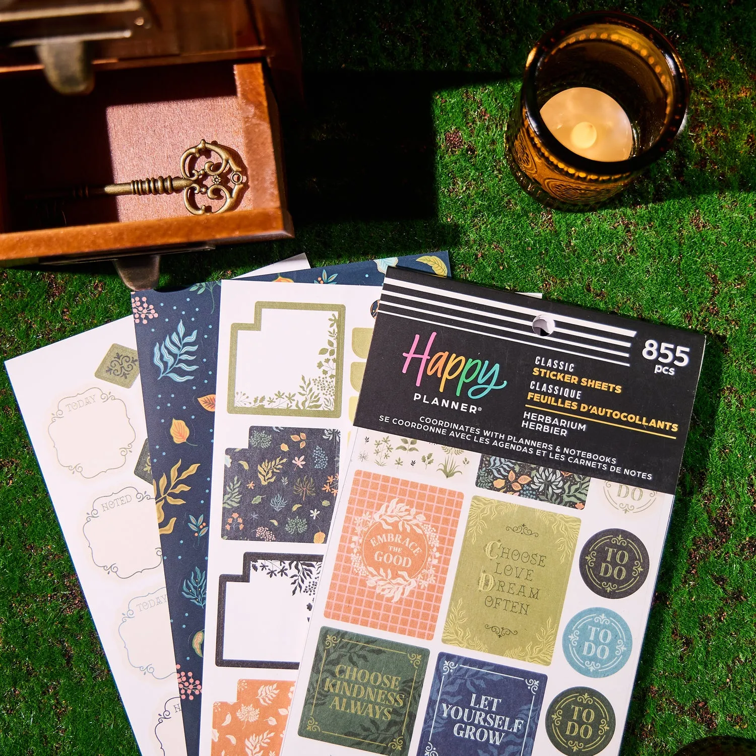 Happy Planner Herbarium stickers botanique 855 Classic