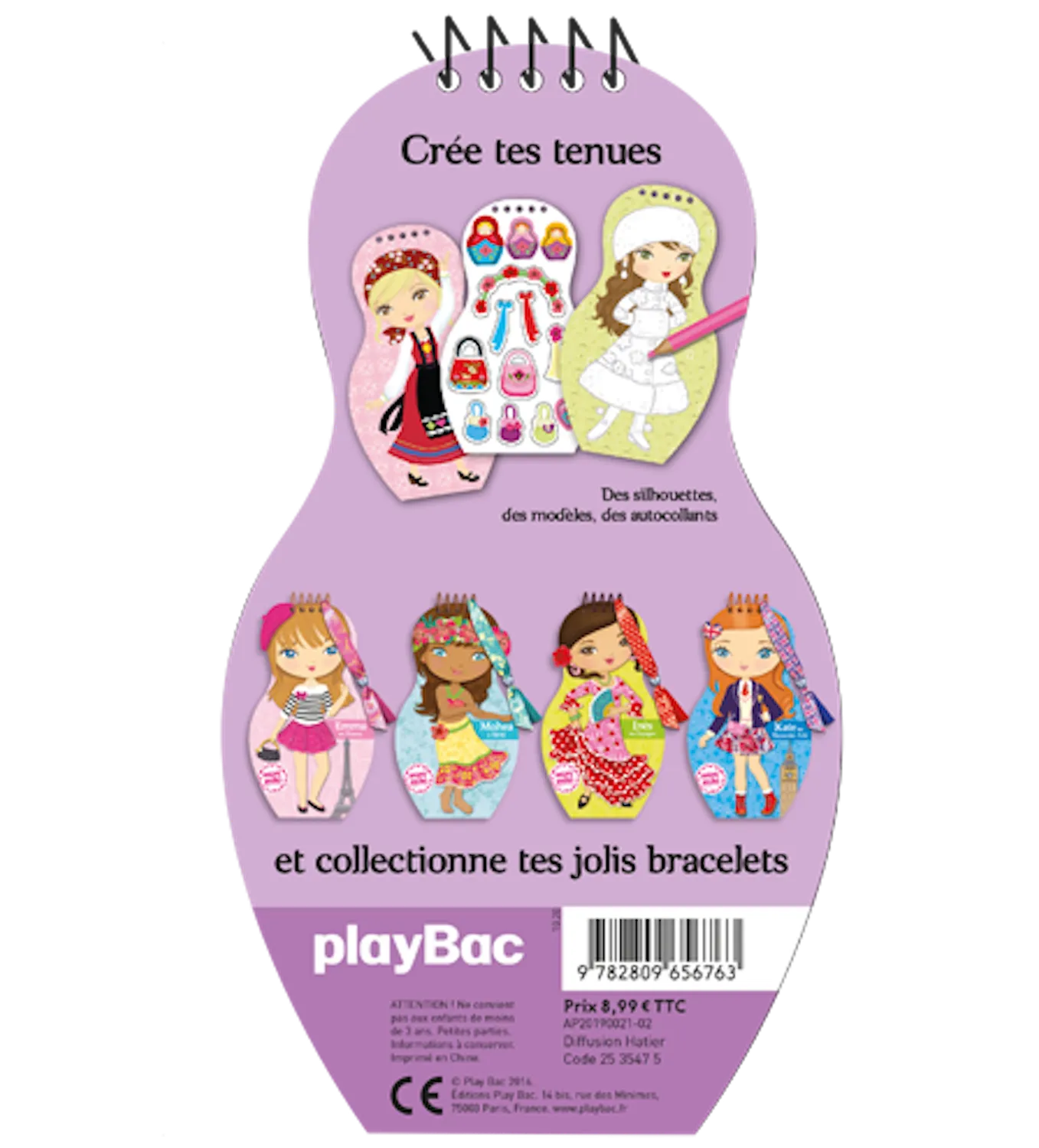 Minimiki Carnet créatif Léna en Russie stickers