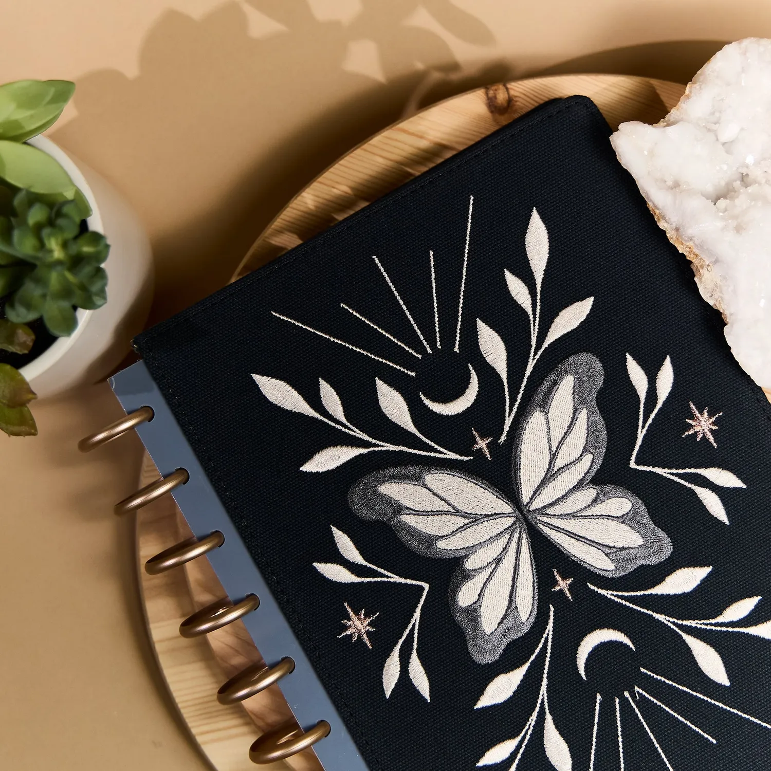 Happy Planner Starlight Flutter couverture brodée Classic