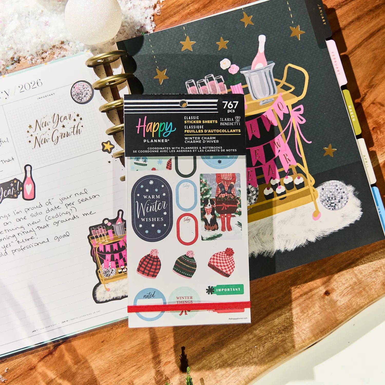 Me & my big ideas Winter Charm stickers value pack 767 fête