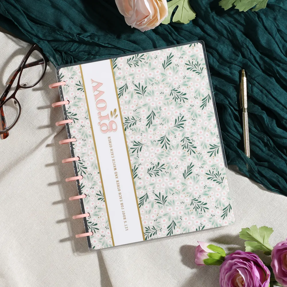 Happy Planner Moody Blooms Dotted Lined Classic Notebook carnet 60