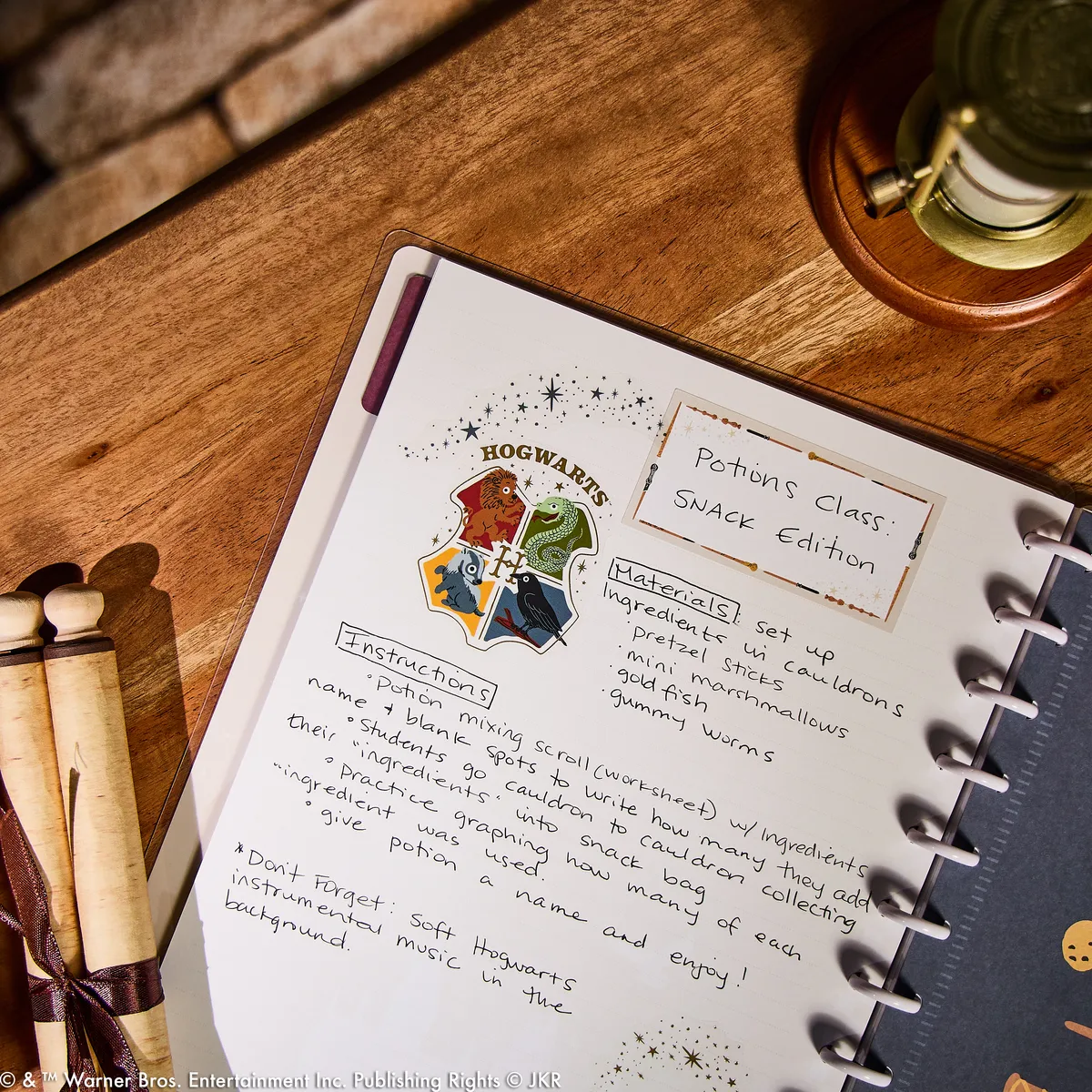 Happy Planner Harry Potter Teacher carnet Big 60 feuilles pointillé ligné