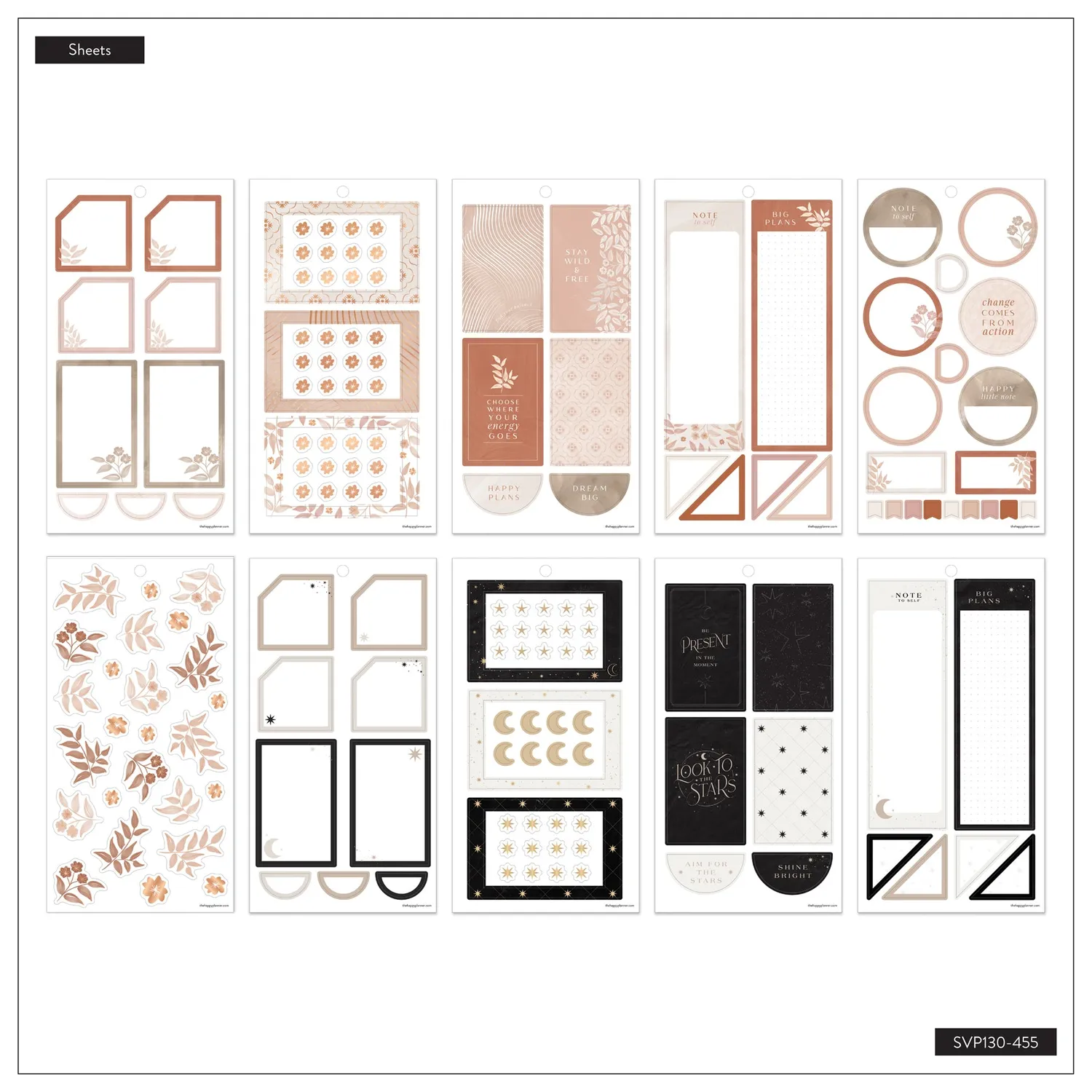 Happy Planner Color Story Big stickers value pack 30 feuilles
