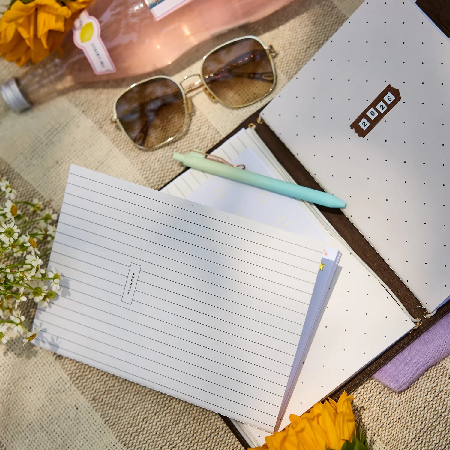 Happy Planner Espresso folio cuir vegan A5 non daté