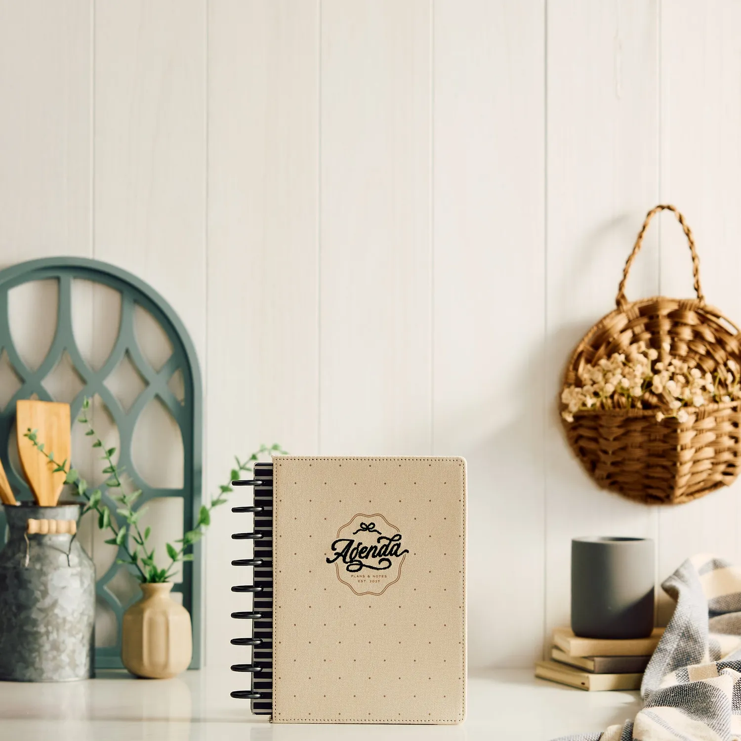 Happy Planner Haven & Heart 2027 agenda Classic à disques 12 mois