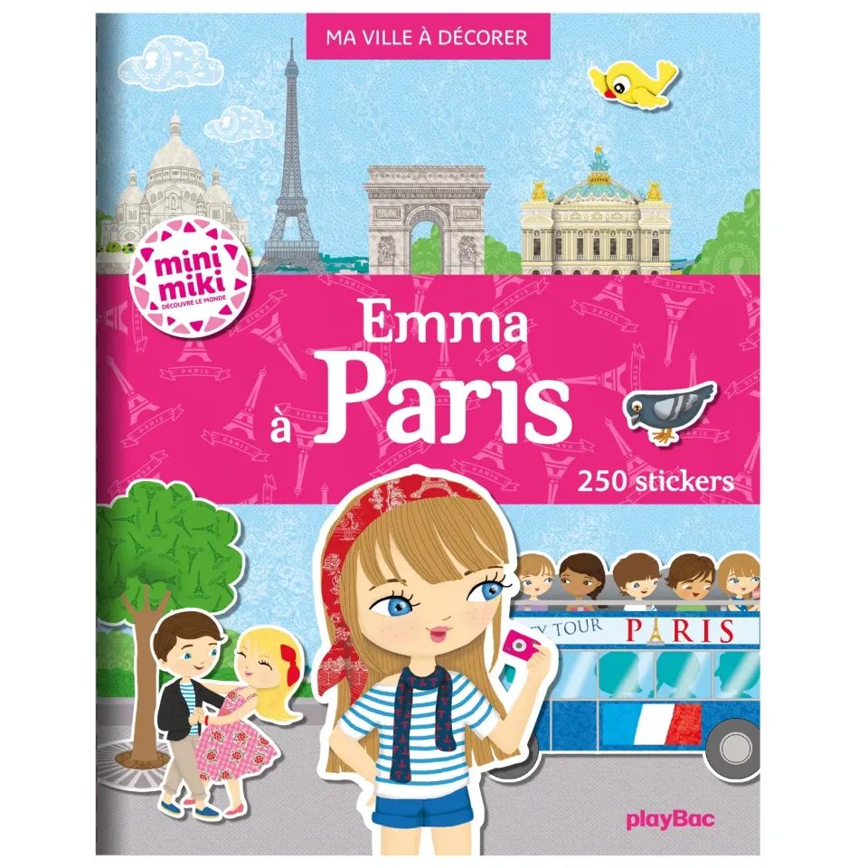 Frigobloc Minimiki Emma à Paris livre 250 stickers