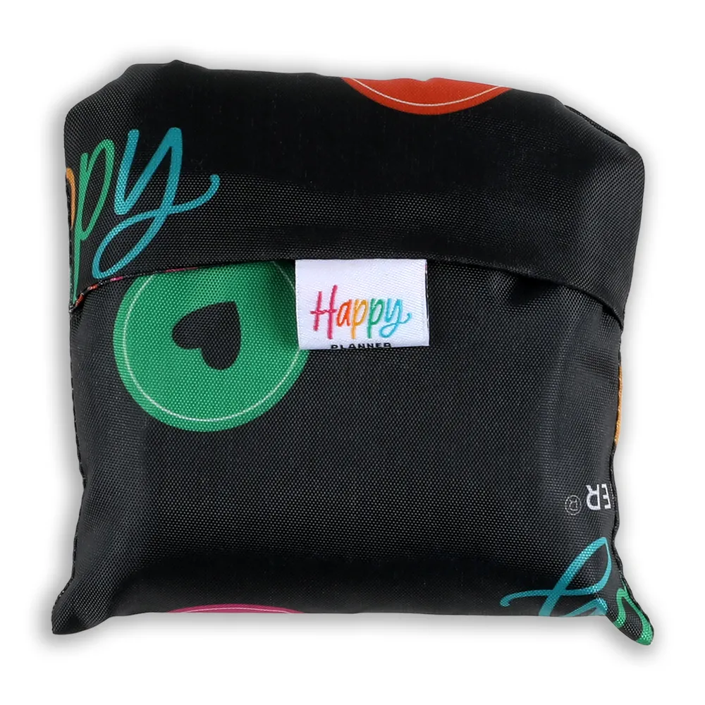 Happy Planner Happy Plans Reusable Shopping Tote sac nylon pliable