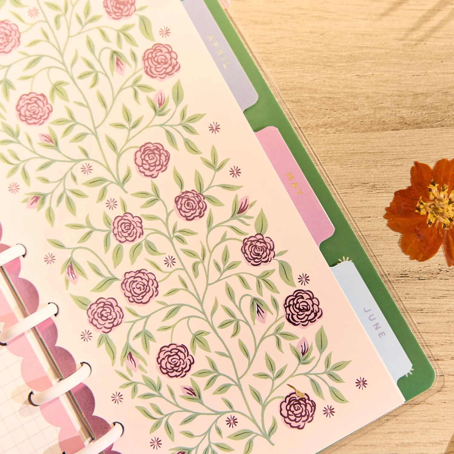 Happy Planner Spring Tapestry agenda skinny classic juillet 2026-juin 2027