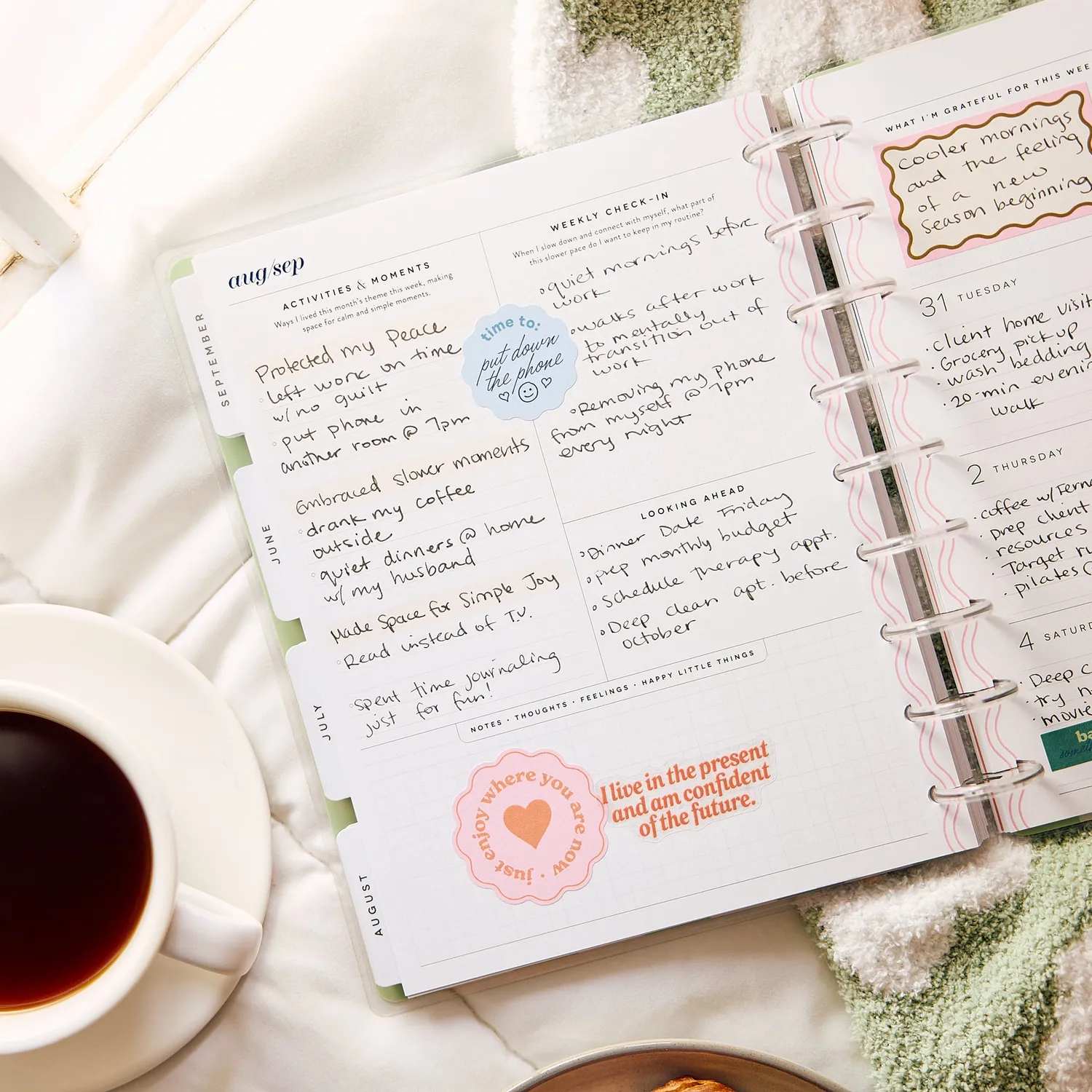 Happy Planner 2027 Screen Free Society agenda Classic Downtime