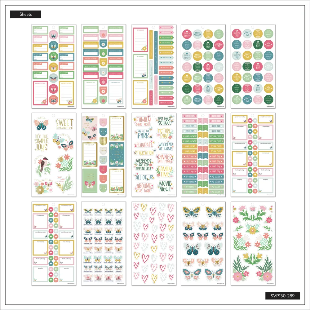 Happy Stickers Butterflies Blooms Baby stickers 709 pièces