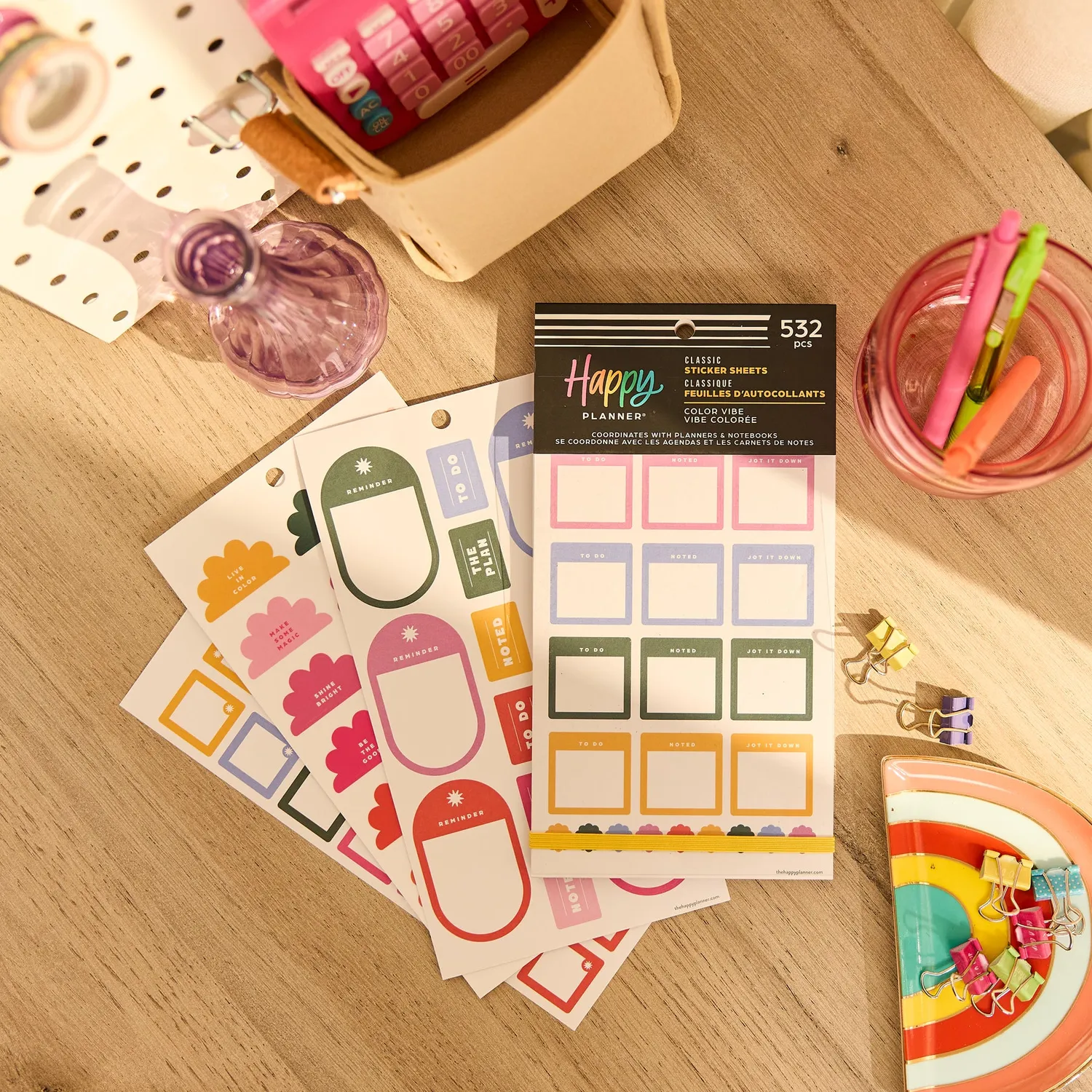 Happy Planner Color Vibe carnet stickers 30 planches couleur