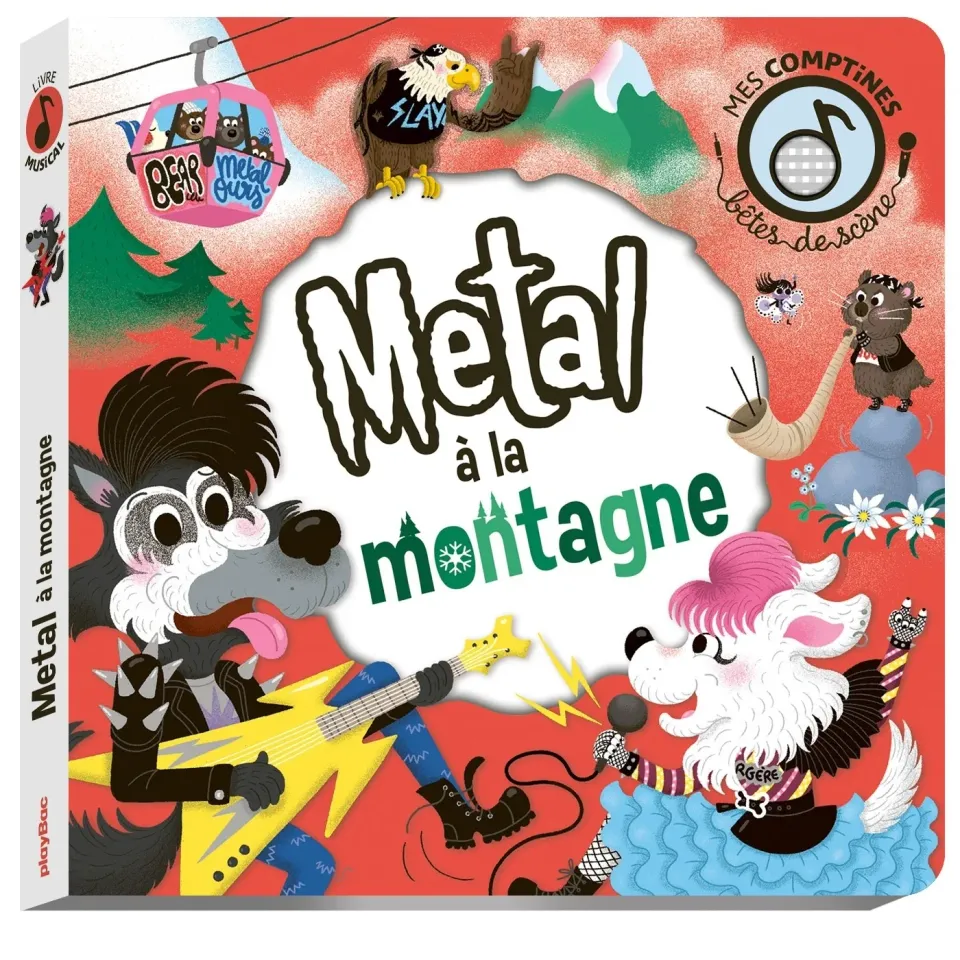 Frigobloc Bêtes de scène Métal à la montagne livre sonore 1 an