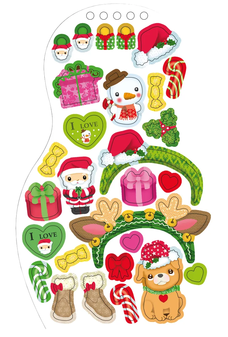 Frigobloc Minimiki carnet créatif Noëls du monde stickers