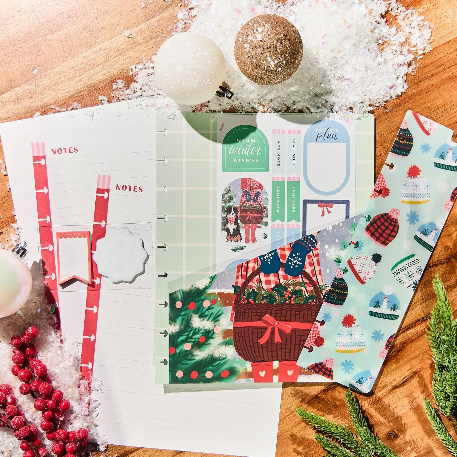 Happy Planner Seasonal Charm Classic kit accessoires hiver