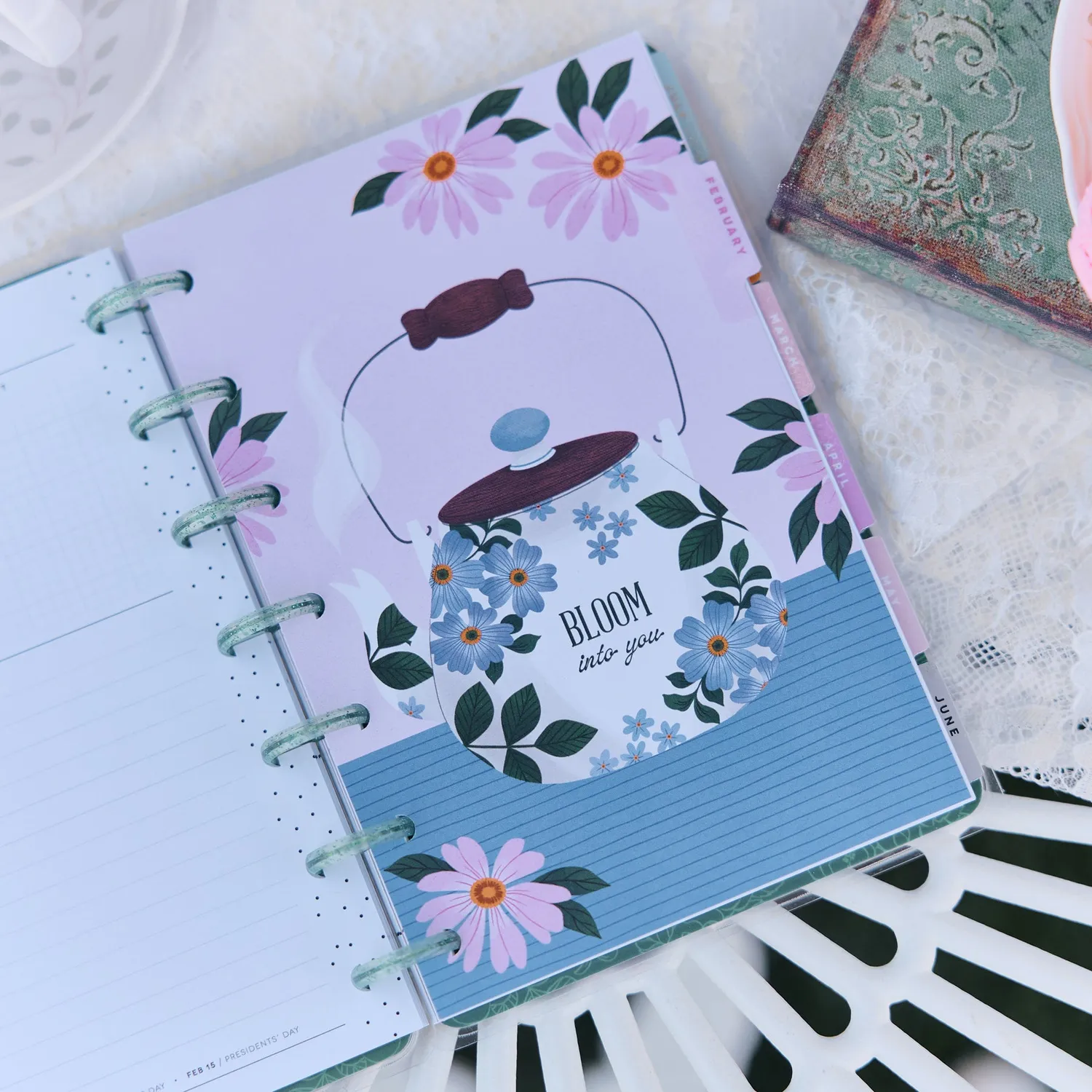 Happy Planner Petal Press 2027 agenda Mini horizontal