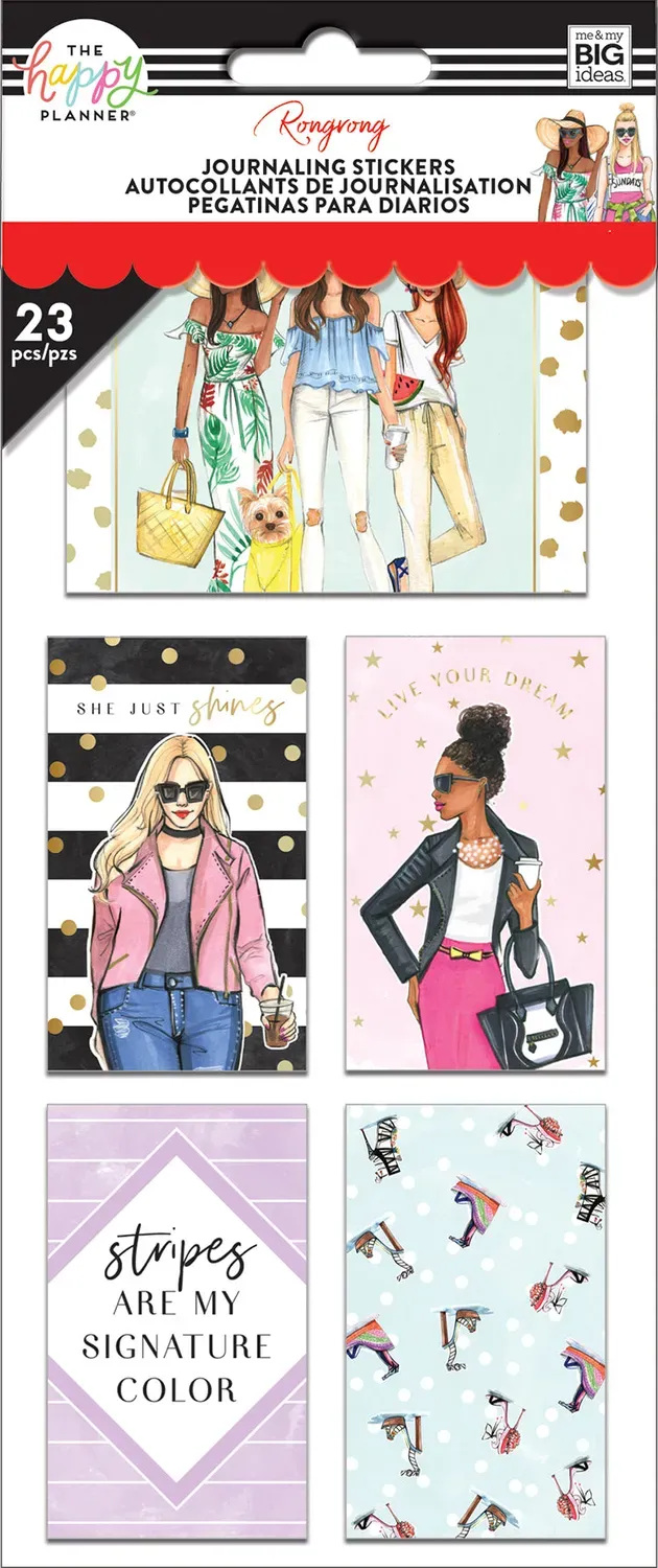 Happy Planner Rongrong Journaling Flip stickers 23 pièces