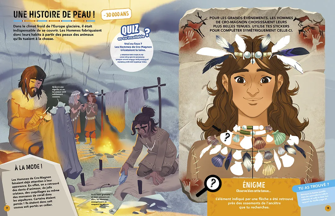 Les Incollables Mission Préhistoire livre stickers 160 stickers dès 6 ans
