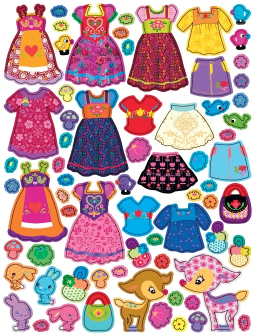 Minimiki Lena en Russie stickers robes