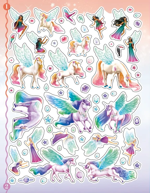 Animal Style stickers licornes et fées cahier 300 autocollants