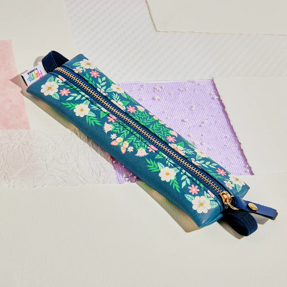 Happy Planner Butterflies and Blooms trousse crayons fleurs