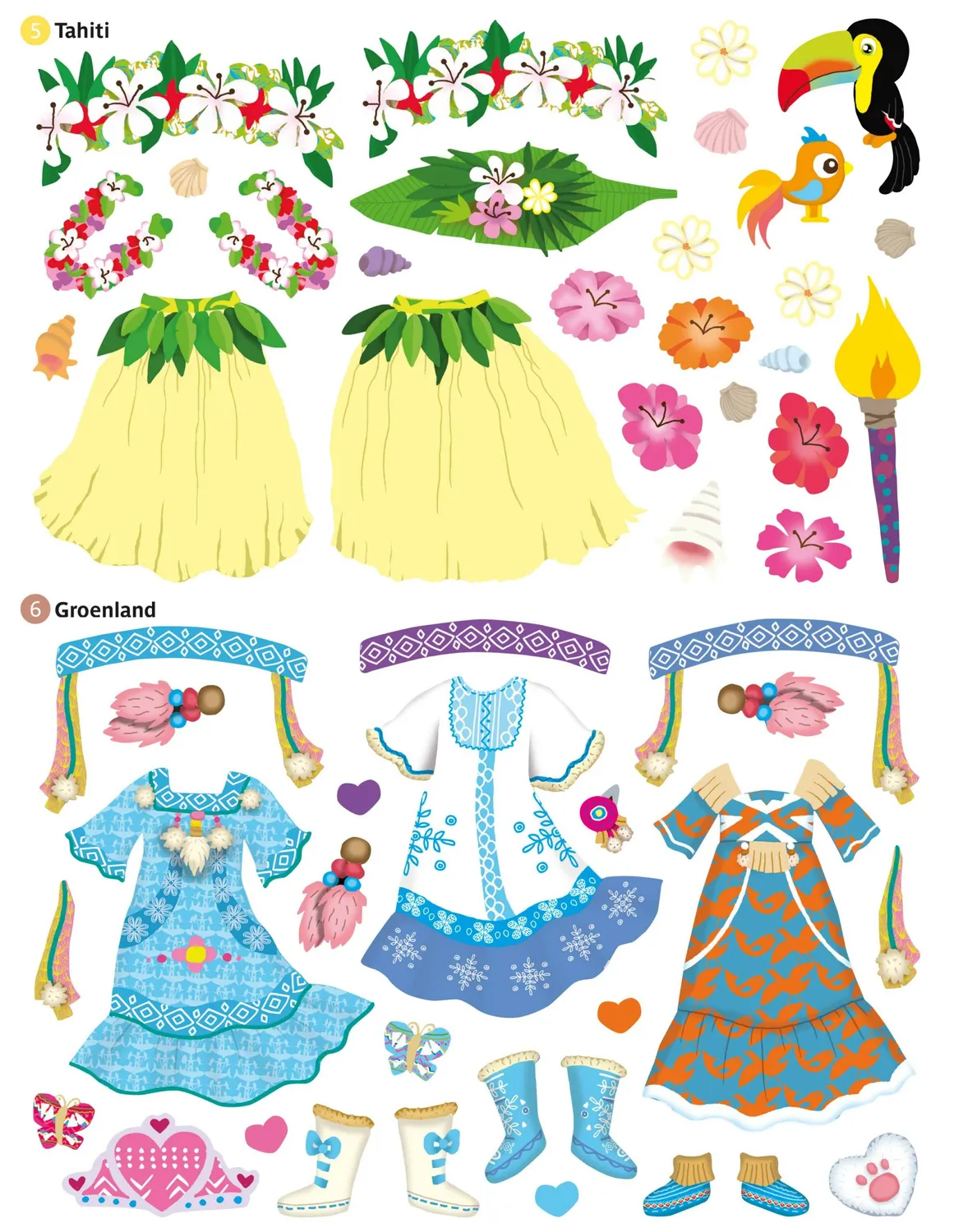 Frigobloc Minimiki Stickers Danses du monde 300 autocollants