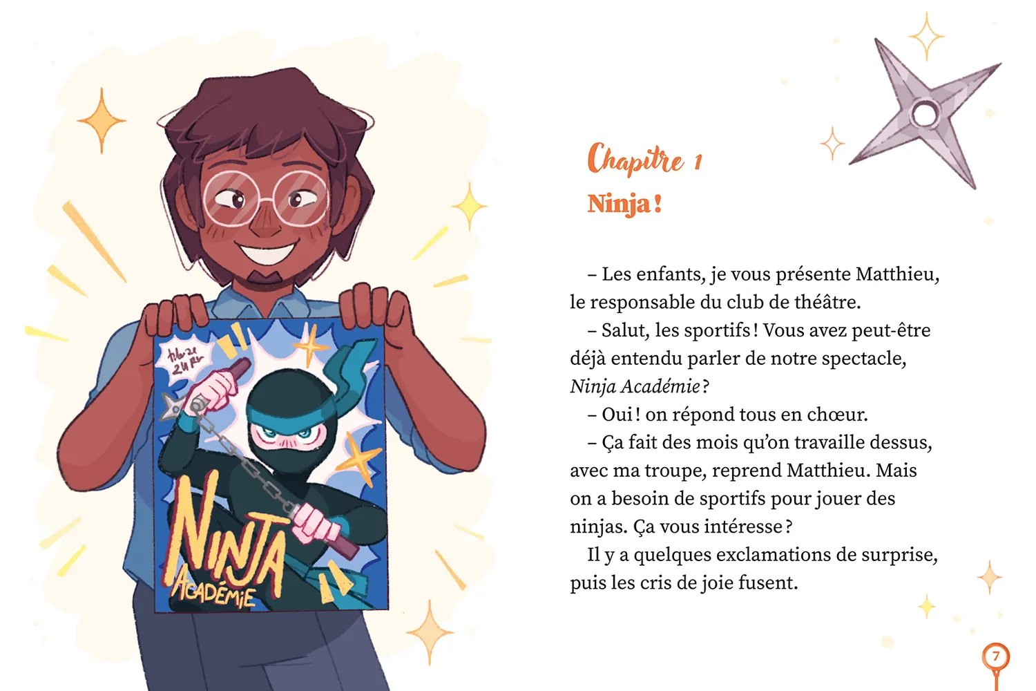 Frigobloc Un deux trois Gym Ninja Académie tome 2 roman jeunesse