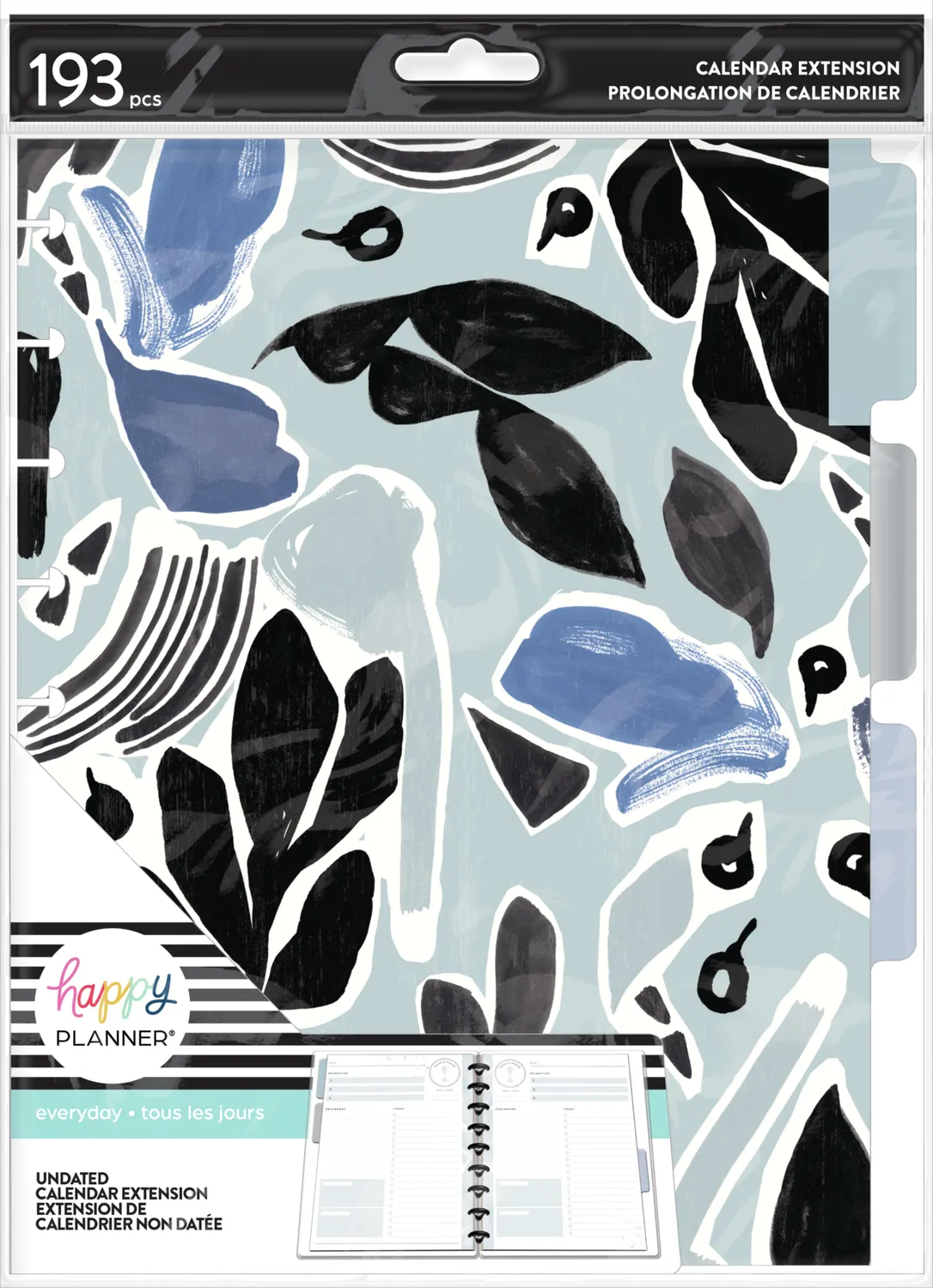 Happy Planner Funky Abstracts recharge quotidienne Classic 3 mois