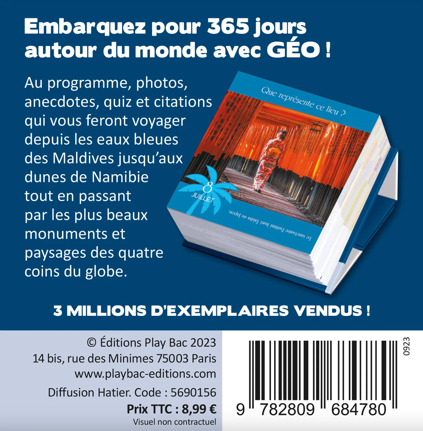 Frigobloc Géo 365 jours autour du monde mini calendrier photos