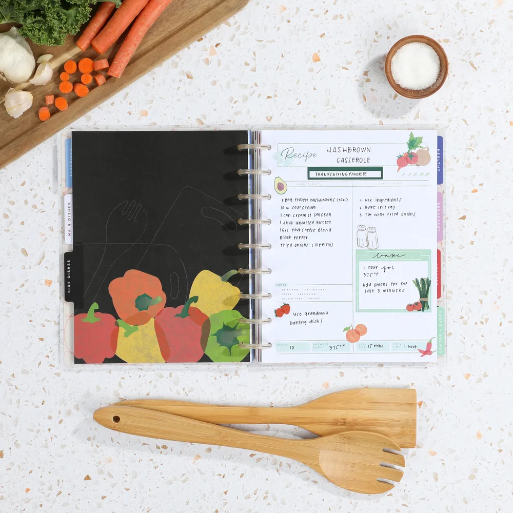 Happy Planner Cooking 101 organiseur recettes classic 81 feuilles