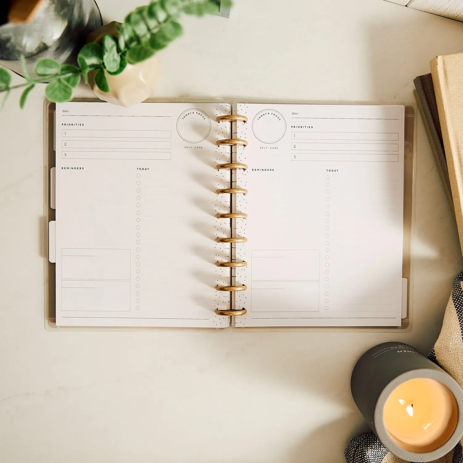 Happy Planner Haven & Heart agenda classic journalier non daté 4 mois