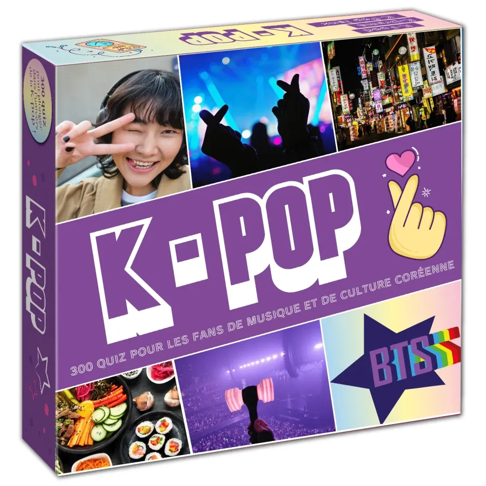 La boîte quiz K-POP jeu 300 questions groupes défis