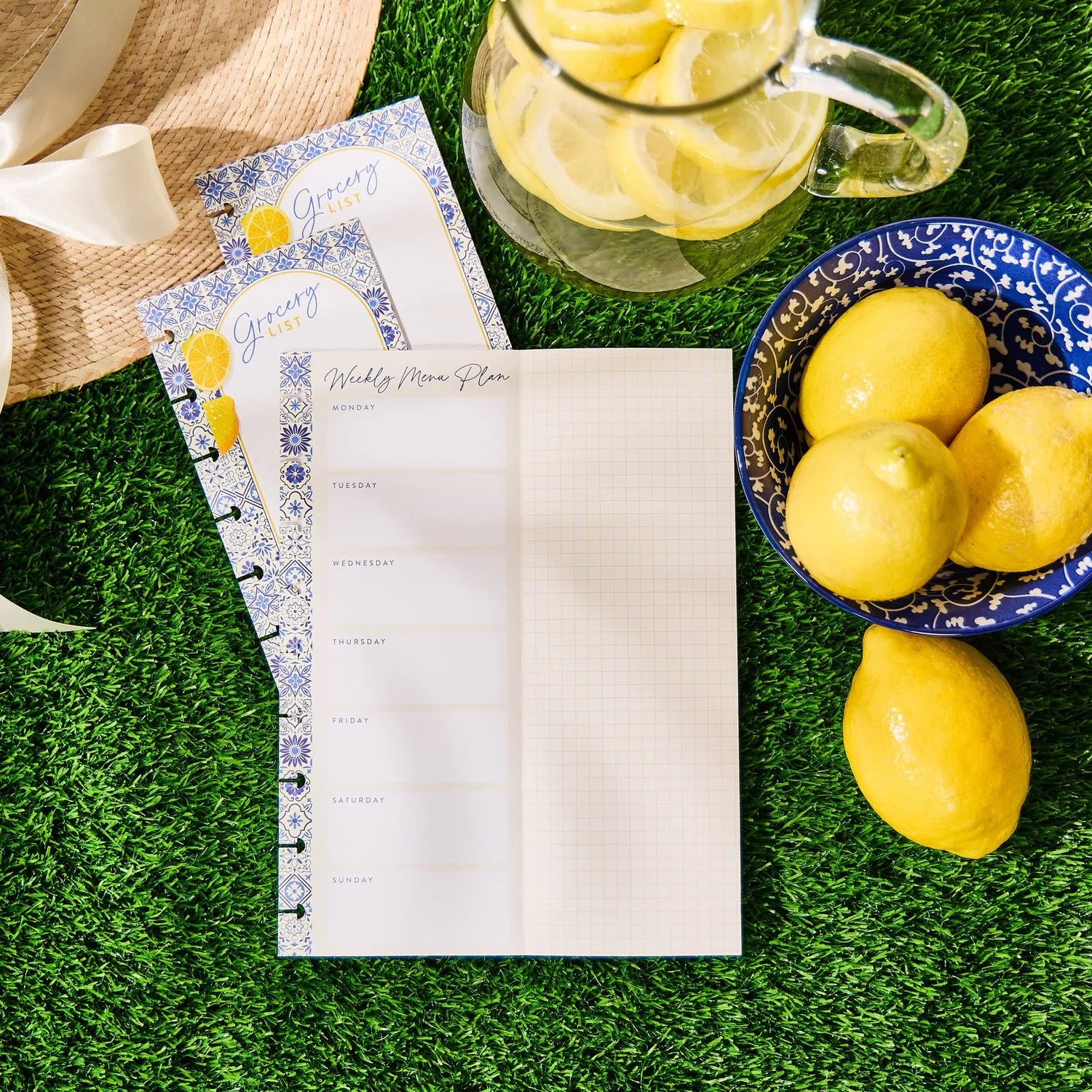 Me & my big ideas Happy Planner Tuscan Table recharge menus 40 feuilles