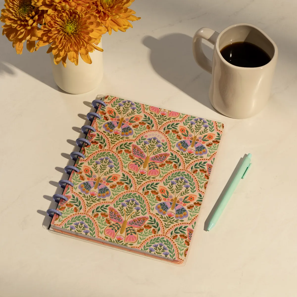 Happy Planner Golden Meadow carnet pointillé Classic 60 feuilles
