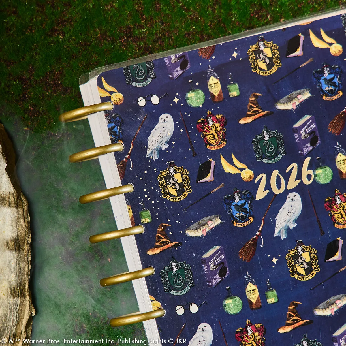 Happy Planner Harry Potter 2026 agenda dashboard 12 mois